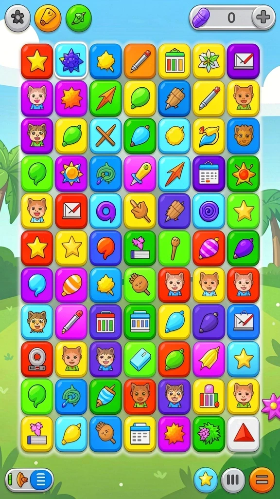 id678 - Gambar menunjukkan lingkungan game yang luas dan penuh warna.