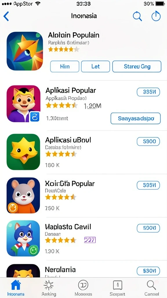 mg108 - Tampilan awal yang menarik dan intuitif.