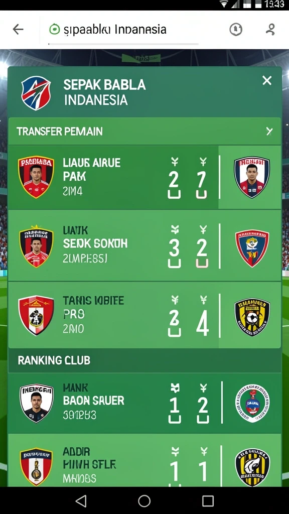 pgking - Tampilan menu utama PGKING yang intuitif dan menarik.