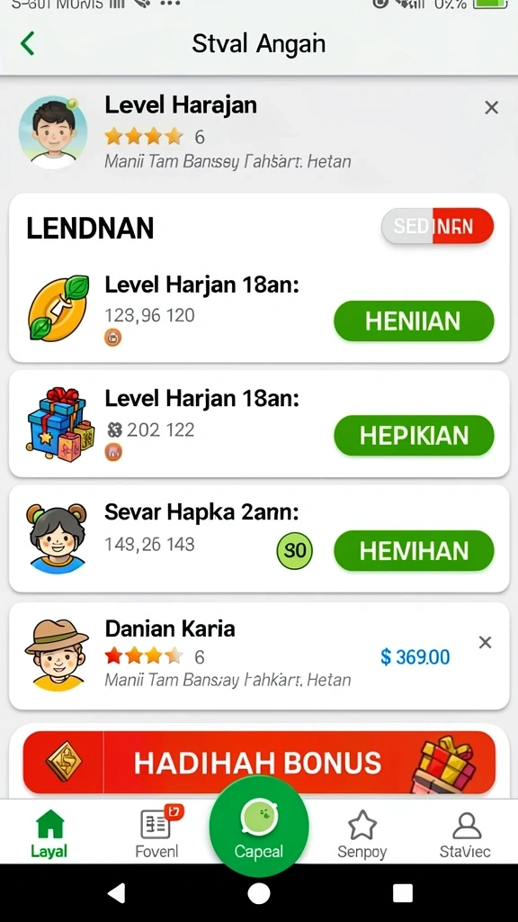 playwin123 - Tampilan menu yang intuitif dan user-friendly.